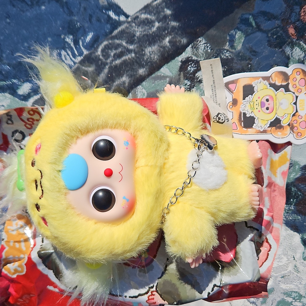 Baby 3 Cats & Dogs Series Bag Charm - CHEESE DOG